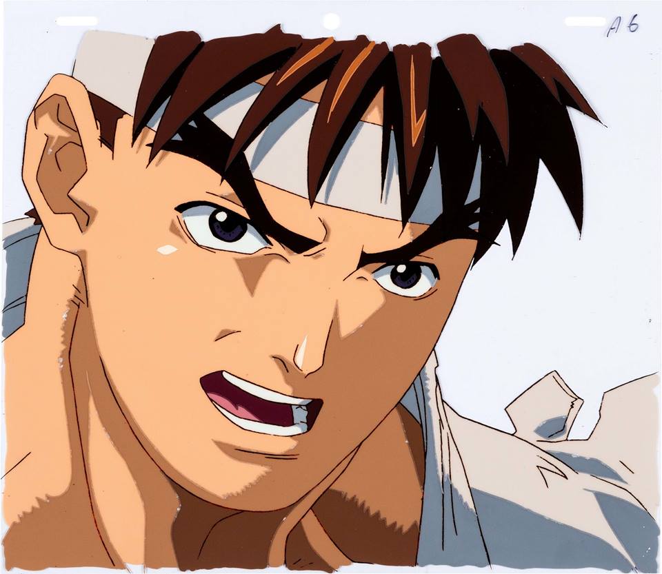 Street Fighter Zero Ryu Anime Production Cels and Animation