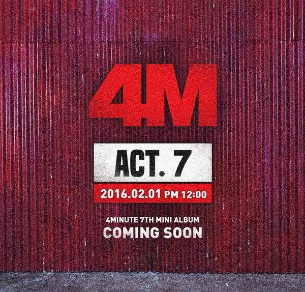allkpop (@allkpop) on Twitter photo 4minute announces their official comeback in first teaser image! allkpop.com/article/2016/0… 4minute announces their official comeback in first teaser image! allkpop.com/article/2016/0…