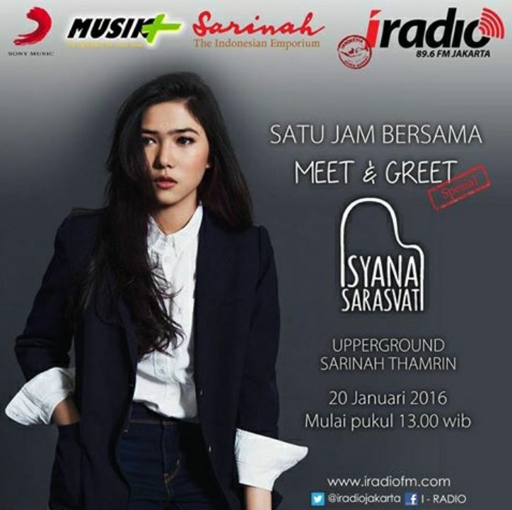 Yuk satu jam lebih dekat bersama <a href="/isyanasarasvati/">Isyana Sarasvati</a> nanti siang pukul 13.00 WIB di sarinah thamrin ;)