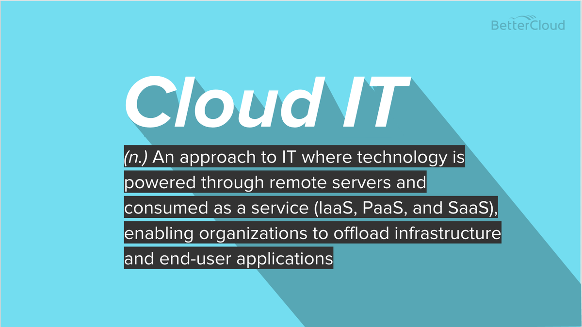 BetterCloud's tweet photo. Will moving to the cloud give you more to do at work or less? #StateOfCloudIT
https://t.co/jVgX3l0r20 https://t.co/3dsRBkP6ox