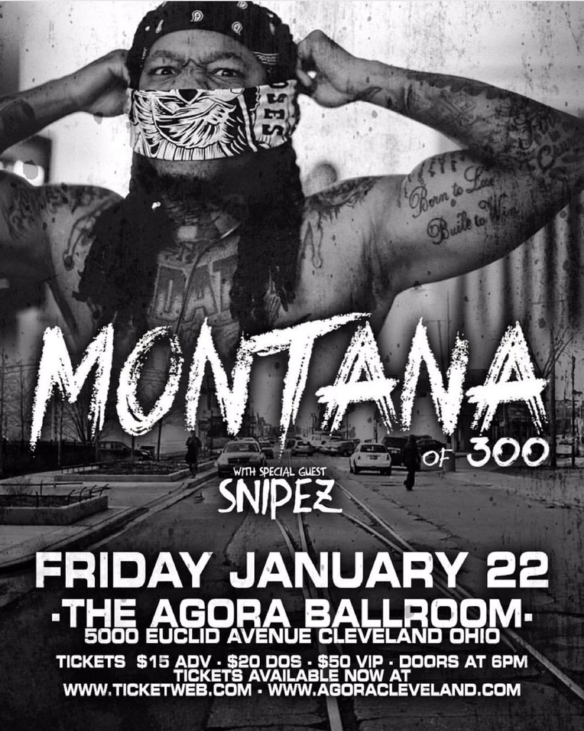 MONTANAof300's tweet photo. CLEVELAND OHIO THIS FRIDAY JAN. 22ND #RapGod #GunzNRosesTour #FGEshit https://t.co/szGxBDD6I0