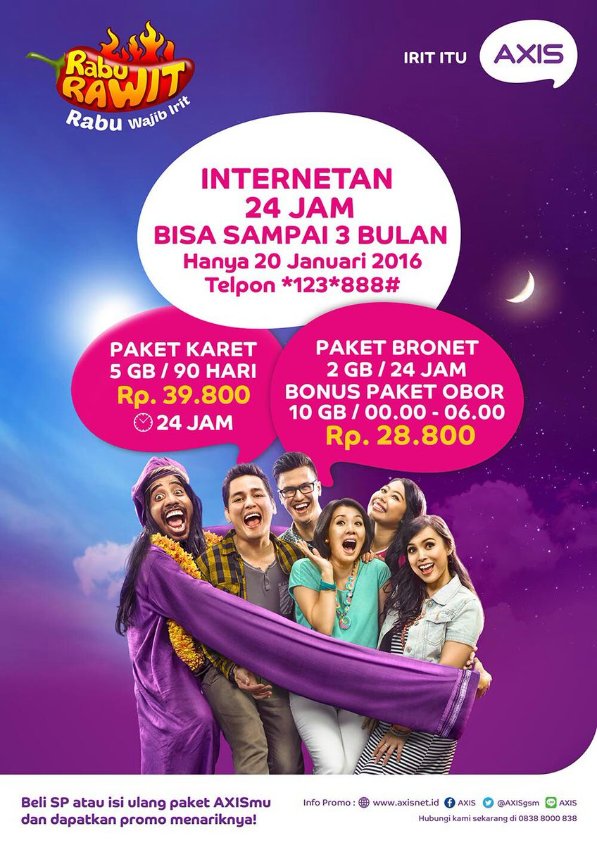 commandante_id's tweet photo. Mau Internetan kenceng 24 jam 3BULAN, dgn Quota besar dan gak mahal?aktifin inet AXIS skrg di *123*888# #IritItuAXIS https://t.co/q9bH2TsO5s