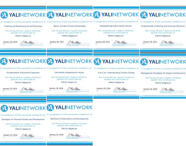 trickidagba's tweet photo. 10 times more knowledge @YALINetwork ...thanks for the opportunity #BecomingALeader https://t.co/OExq9AP81q