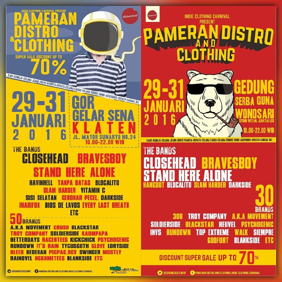 Diskon Sampai 70% di ICC #KLATEN &amp; #WONOSARIGK 29-31 Januari 2016 !! DON'T MISS IT! @closeheadCH <a href="/BRAVESBOY_YK/">BRAVESBOY</a> *etc