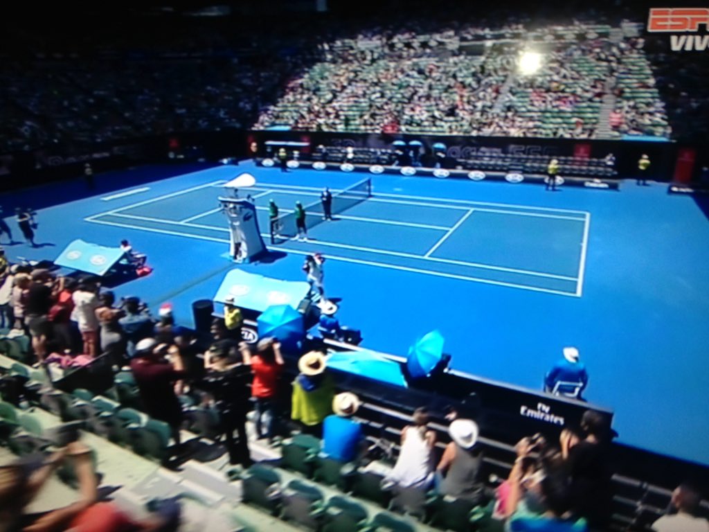 TomCooperNico21's tweet photo. Se viene el mejor partido de la jornada #Melbourne su majestad el Gran @rogerfederer #AustralianOpen @AustralianOpen https://t.co/hsnhf15io5