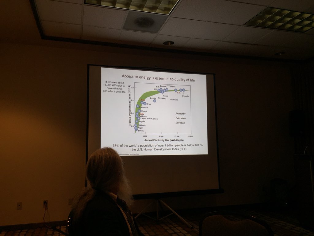ANS_EWS's tweet image. "Access to energy is essential to qualify of life" @JimConca