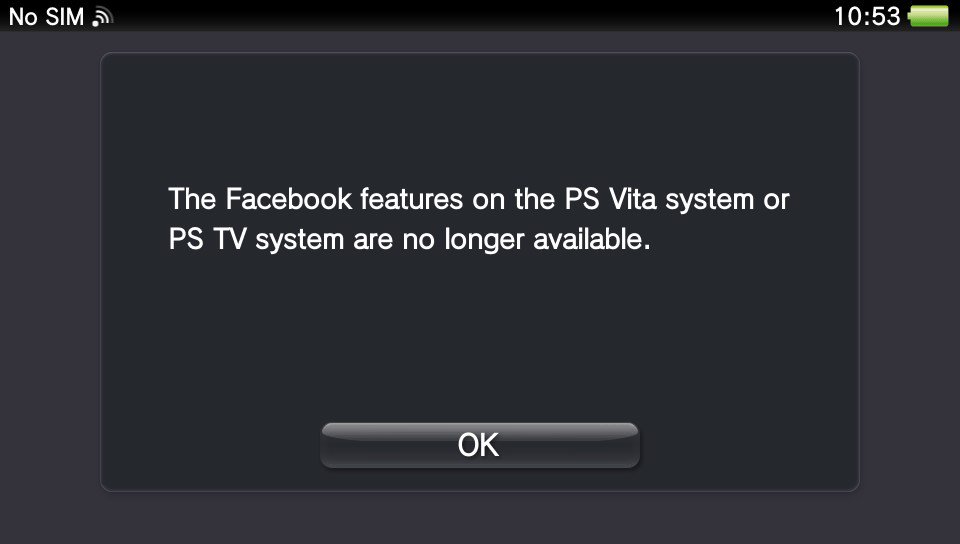 unsurhara's tweet image. selamat tinggal, facebook. #updatefirmware #psvita #sadgamer
