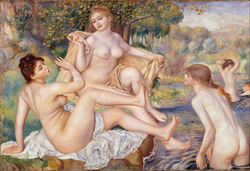 ReaderBook_'s tweet image. Les Grandes Baigneuses, Auguste Renoir. 
1884-1887. Oil on Canvas.
#ArtisticWork #Naked #Art