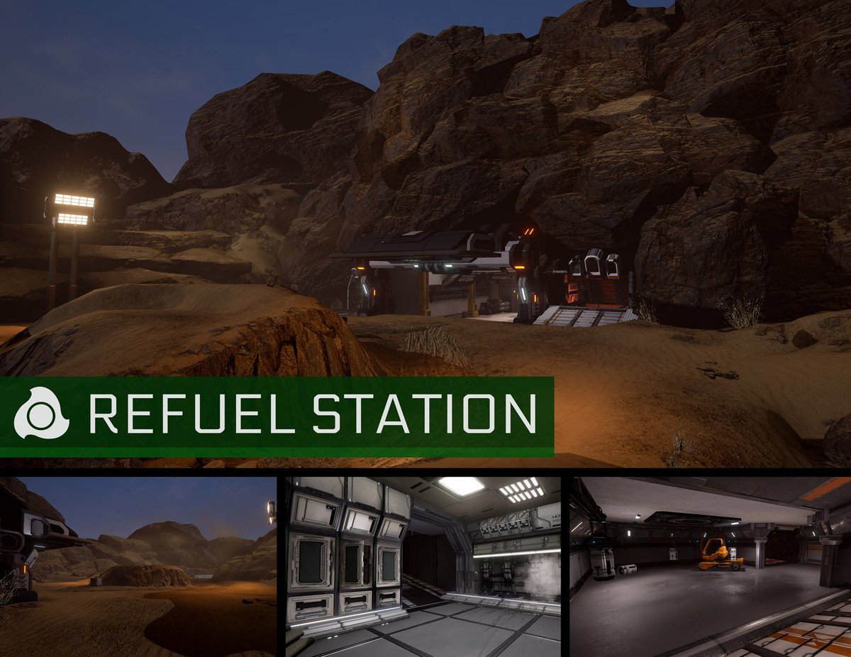 StudioPixelBeam's tweet image. First map preview is that of Refuel Station #indiedev #gameart