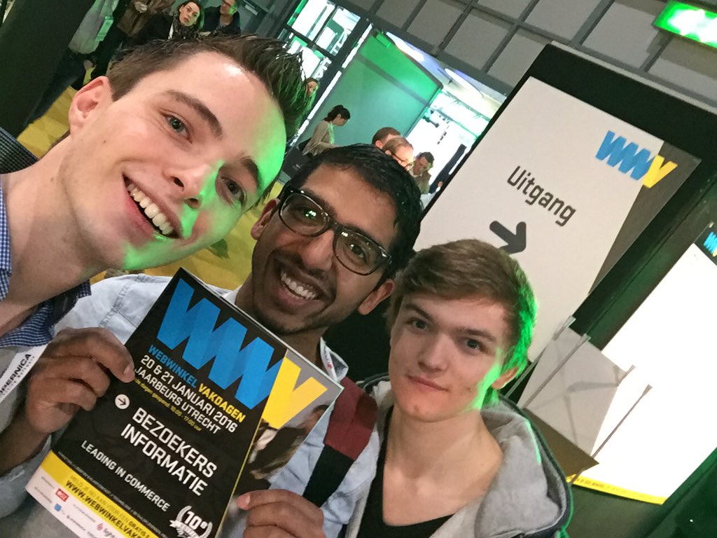Allardjansen's tweet photo. Webwinkelvakdagen it is! Met @Saaamsterr #wwv16 wwv16 #marketing https://t.co/tiEqi4s0e2
