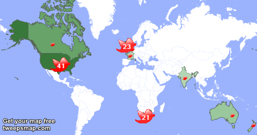 AidanCDesigns's tweet photo. My followers are in USA(41%), UK.(22%)... Get your map too: https://t.co/fLE18XZ5Y4 https://t.co/FQzajUD60M