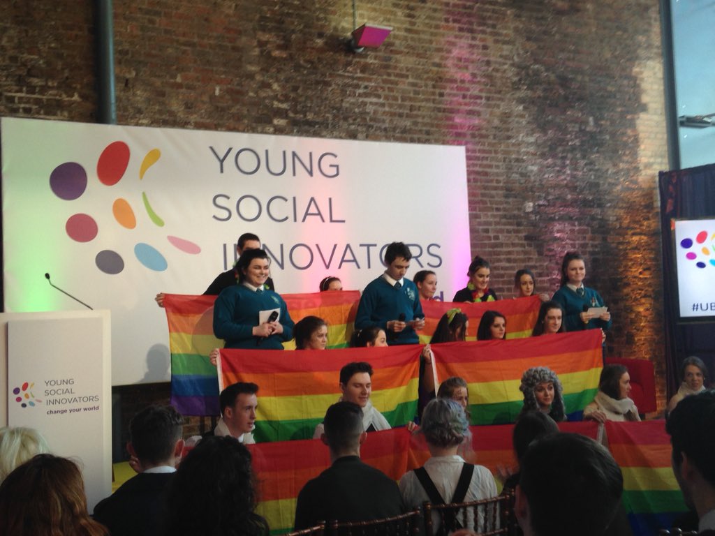 glenLGBT's tweet photo. #ubysi winners #Largy College and their wonderful LGBT equality project https://t.co/0792vNMzUK