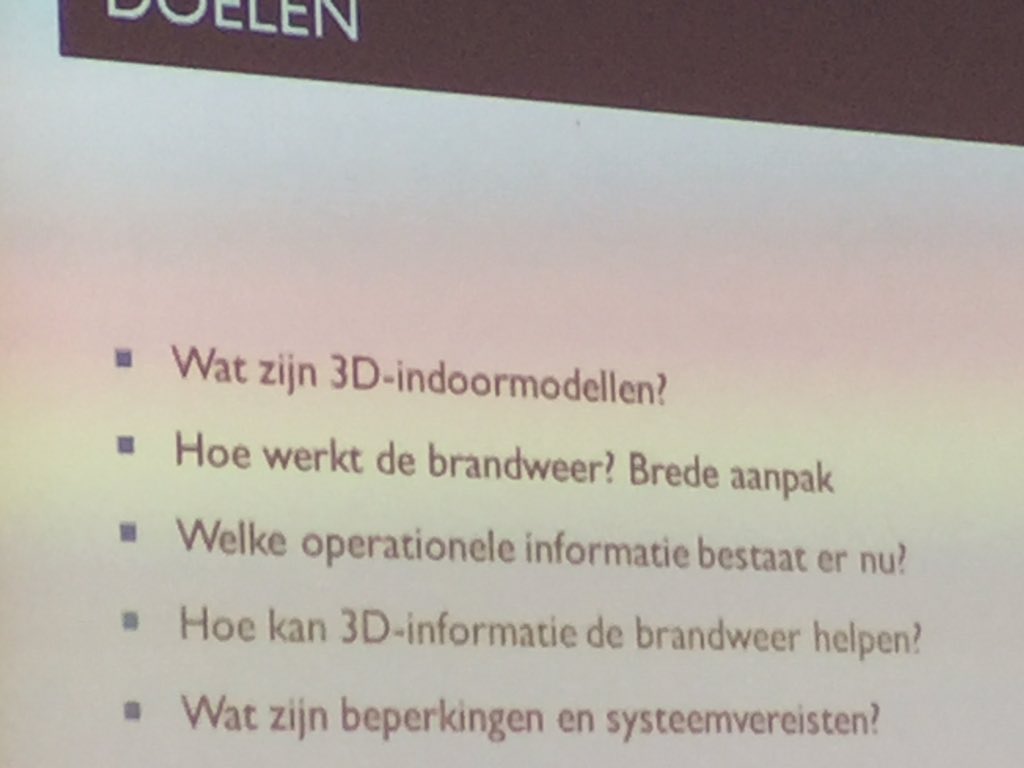 OenA_VRR's tweet image. Terugkoppeling 3D onderzoek GI Minor Tom vder Meer: toepassingen voor de brandweer @Vr_RR
