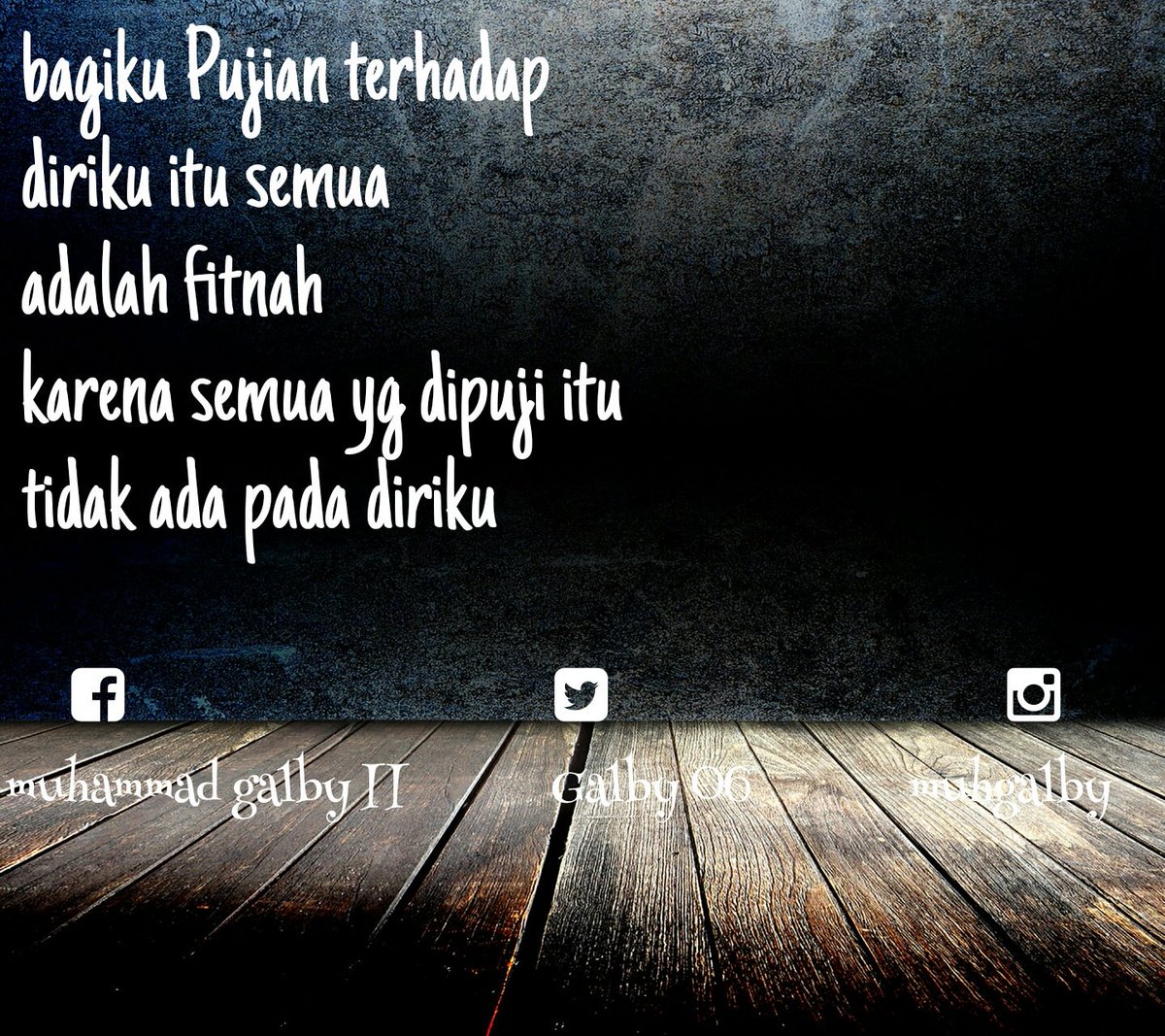 galby06's tweet photo. Belajar untuk tau akan diri ini https://t.co/6hxr4maOzC