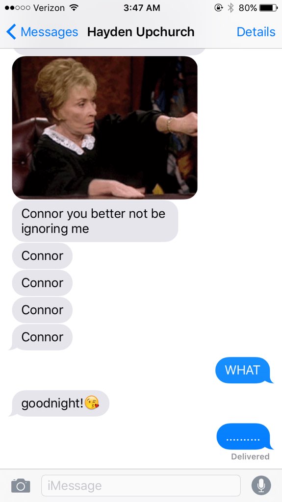 ConnorUnwind's tweet photo. @HaydenUnwind go to sleep and leave me alone. For the love of God and all that is holy. https://t.co/a5iTT0tvqR