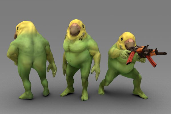 joypoodle's tweet image. ガチャ出して欲しい コイツらもはや鳥じゃない！「ガチムチ鳥シリーズ」が完全に規格外で笑った curazy.com/archives/123029