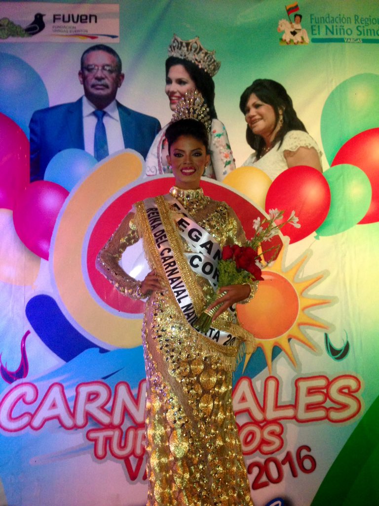 NaiguataEnLinea's tweet photo. YACELIBET CORRO, es la nueva Reina de los Carnavales Turísticos Naiguatá 2016 ¡FELICIDADES! https://t.co/3wCMMVCbqM