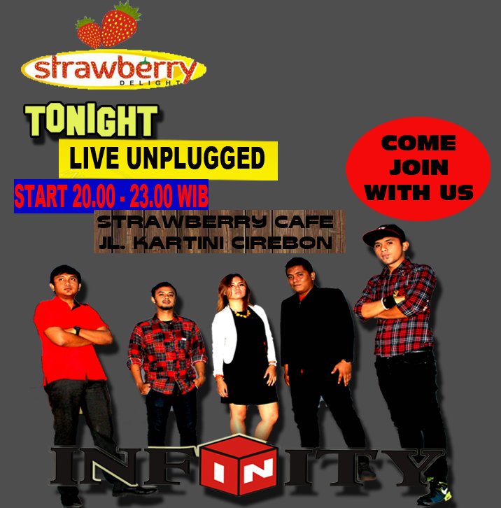 Infinityband23's tweet photo. Tonight @Strawberry Cafe Cirebon https://t.co/NThjTJyUNG