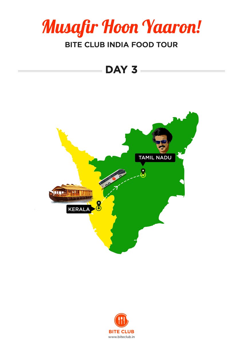 mybiteclub's tweet photo. Experience some of the most exquisite dishes from God's own country &amp; the Land of Rajnikanth.
#musafir_hoon_yaaron https://t.co/k9XWlMGp3C