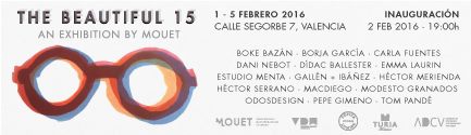 La galería <a href="/PepitaLumier/">Pepita Lumier</a> acogerá durante la #VDW2016 la expo The Beautiful 15 organizada por @mouetcollection...