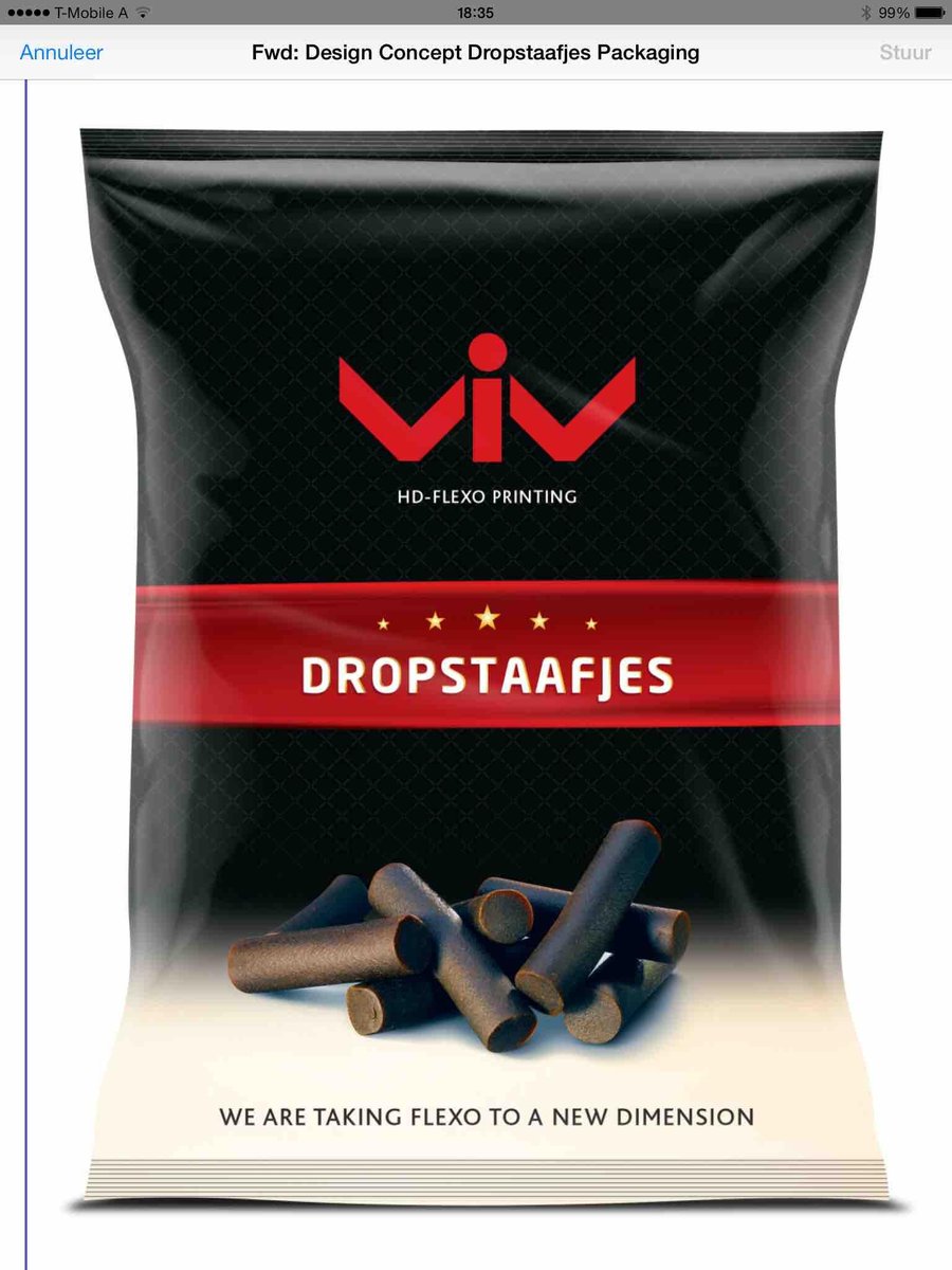 viv_packaging's tweet photo. Ze zijn er weer, onze VIV-dropstaafjes! Wil jij ook een zak bemachtigen? Kom dan langs in onze stand bij de #wwv16 https://t.co/9h3xyqwEhc