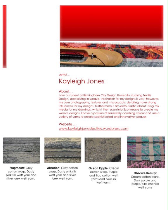 So happy my work is in #DigitalWeavingNorway newsletter