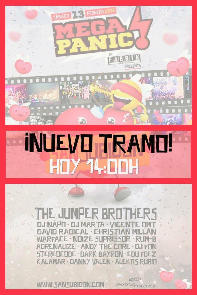 Nuevo tramo de entradas de 22€ HOY a las 14:00h #YOsoydeSANSUBiDON