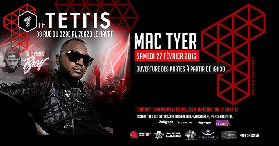 #octogone (@octogone_event) on Twitter photo #LeHavre @Bravworld sera en 1ère partie au concert de <a href="/general_mactyer/">Mac Tyer</a> le 27/02/16 à la salle <a href="/LeTetris/">Tiffany Dujardin</a> <a href="/Dinrecords/">Dinrecords</a> #LeHavre @Bravworld sera en 1ère partie au concert de <a href="/general_mactyer/">Mac Tyer</a> le 27/02/16 à la salle <a href="/LeTetris/">Tiffany Dujardin</a> <a href="/Dinrecords/">Dinrecords</a>