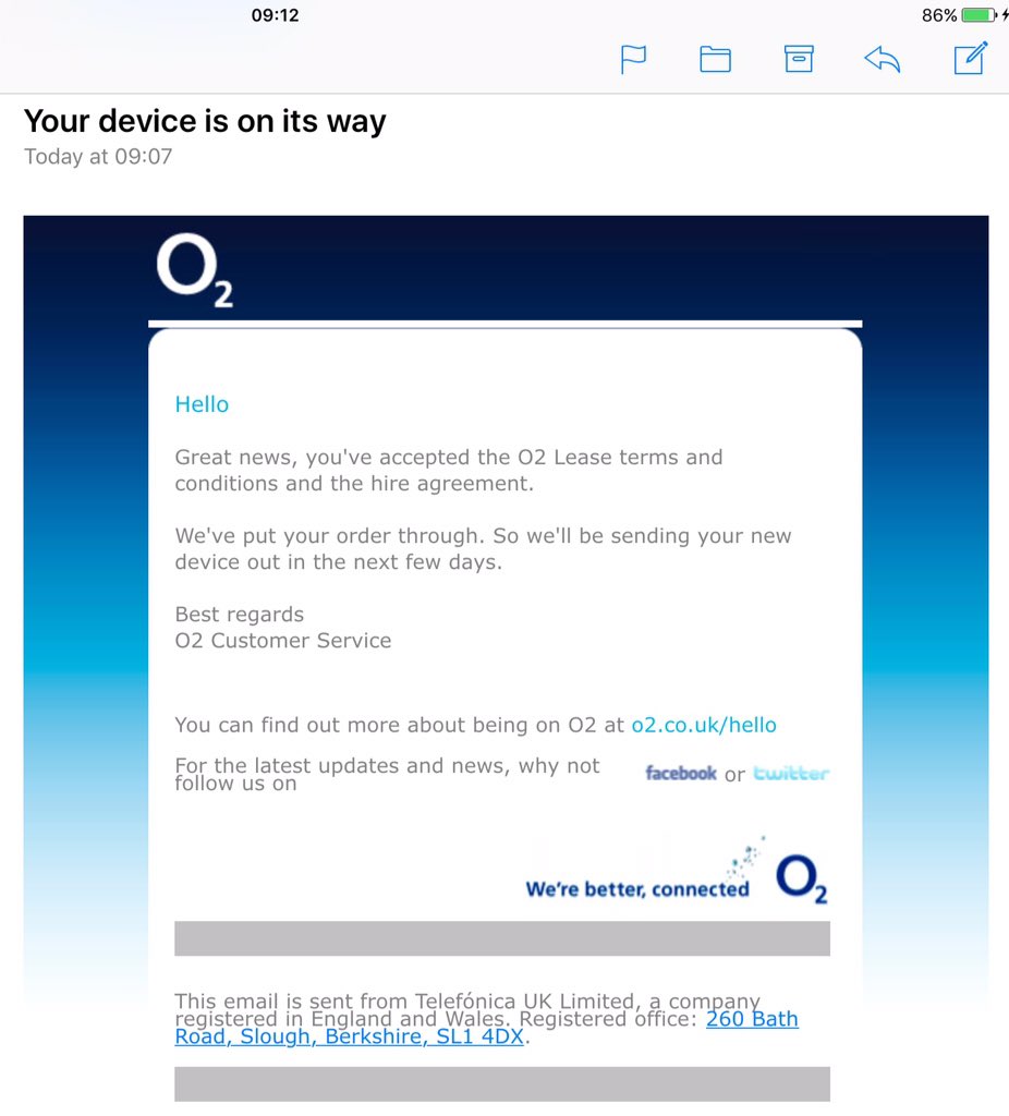 O2 In The Uk On Twitter 1weekseo Sounds Like A Phishing Email Could You Forward It As An Attachment With O2 Lease In The Subject To Phishing O2 Com Please