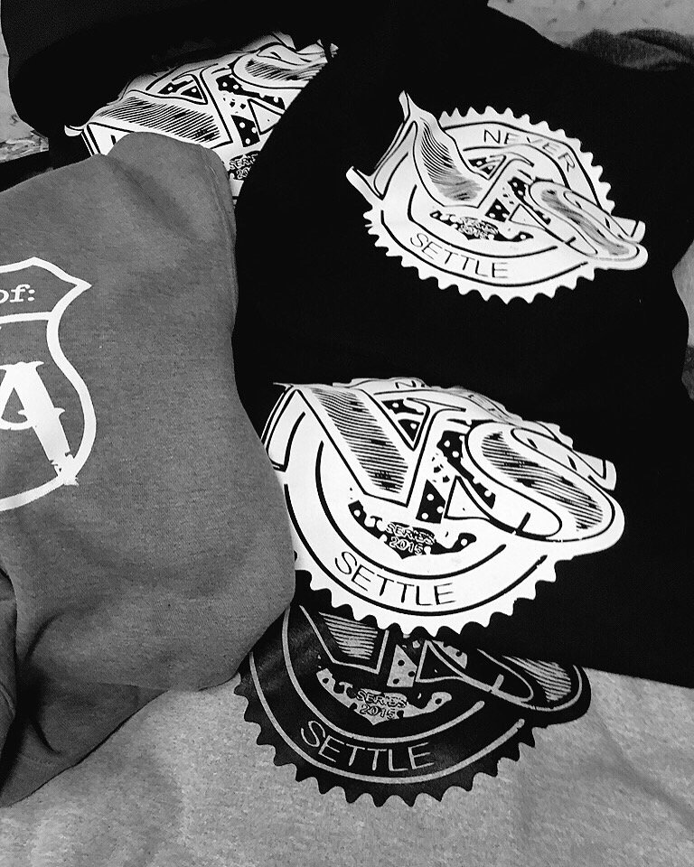 NSApparel1's tweet photo. NSA #neversettleapparel logo brand hoodies available for purchase! $30ea. https://t.co/KSjM3Fm1Lc