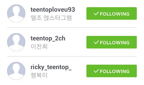 [INFO] 160120 Teen Top's Official Instagram now opened for L.Joe, Chunji &amp; Ricky 👇👇👇Follow now! #틴탑 #천지 #엘조 #리키