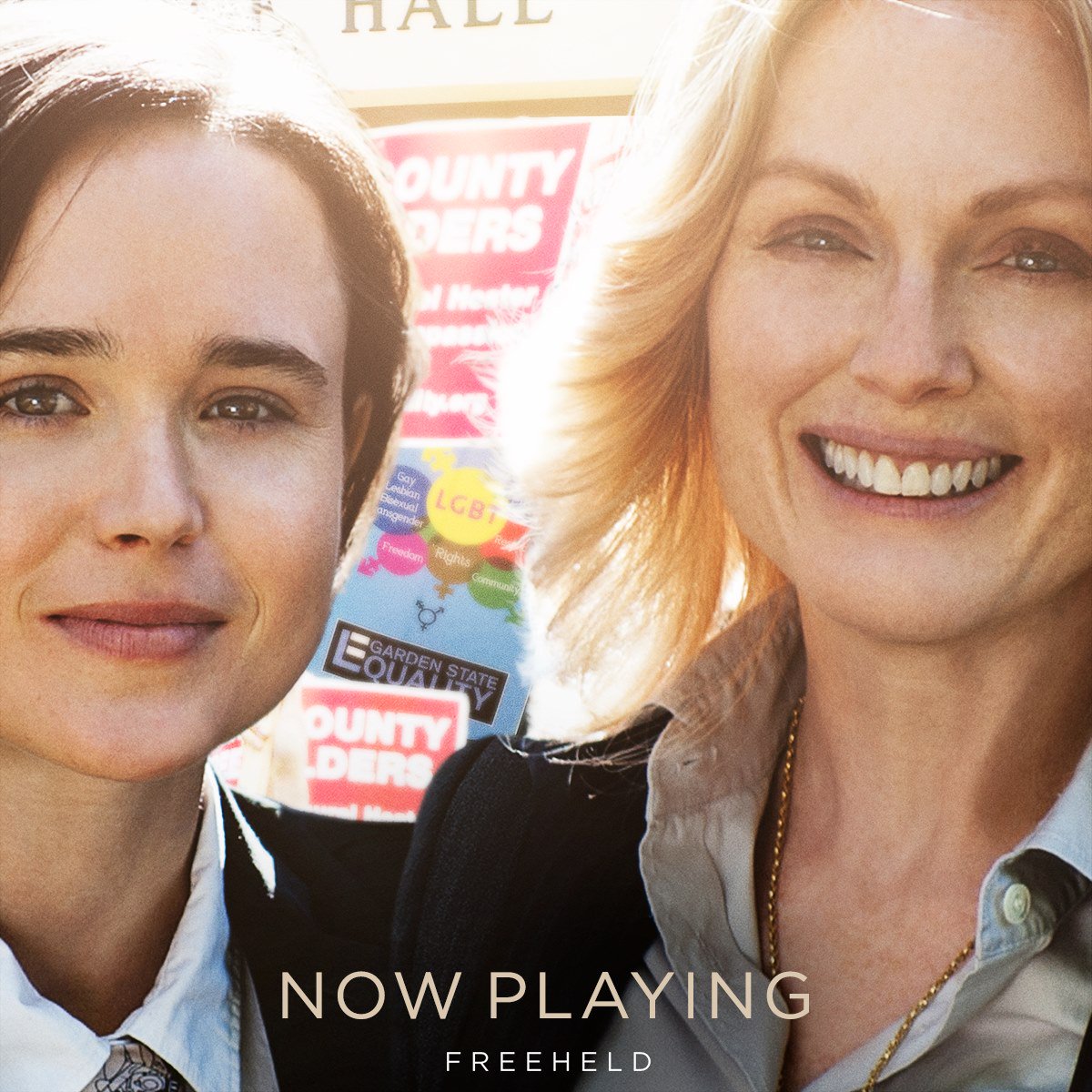 FreeheldUK's tweet photo. The true story of Laurel Hester is in cinemas now. #Freeheld is also available on Digital HD https://t.co/6y2WJf14ww