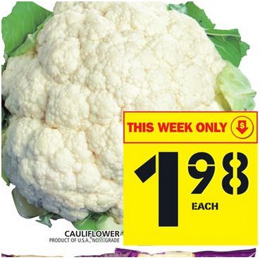 normCorey's tweet photo. OMG @rachaelcarswell, the #cauliflower convo is going to be insane at lunch today! @FoodBasicsHelp starting tmrw. https://t.co/qGFfi4mdje