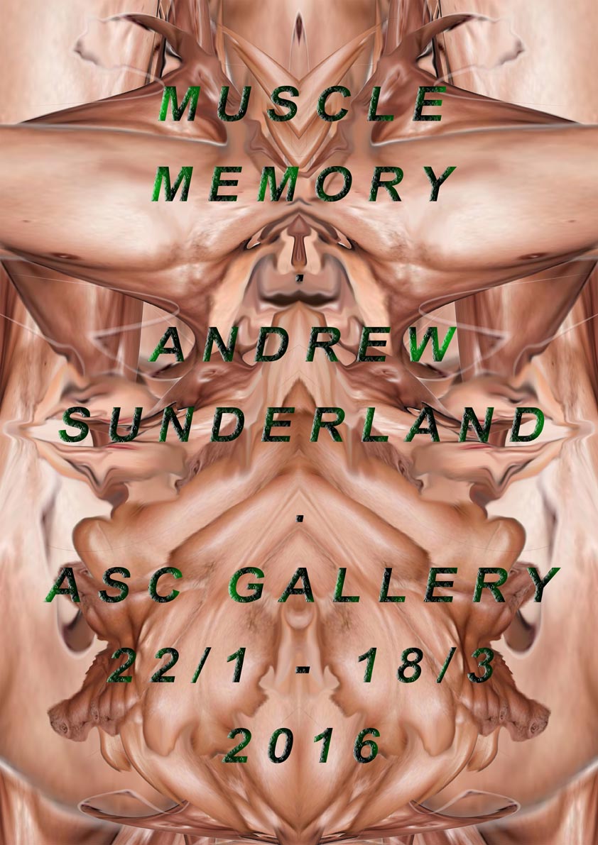 ASCGallery's tweet image. Opening Friday | @GoldsmithsUoL graduate Andrew Sunderland | Muscle Memory | 6-9pm.  All Welcome!