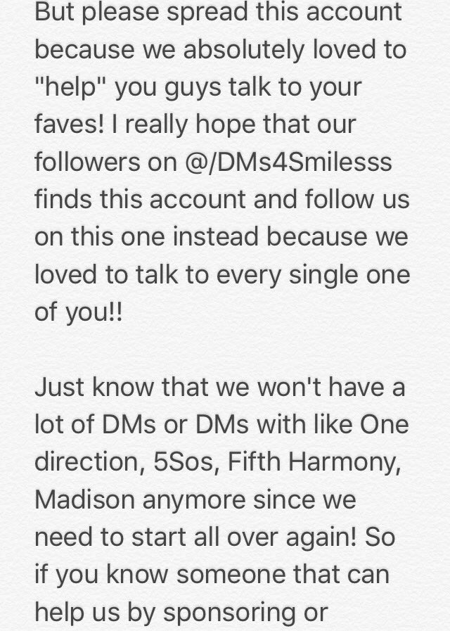 DMsAndSmiles's tweet photo. Hi guys!! Please read this it's really important! Thank you❤️✨👇 https://t.co/7u3ZOeXTbH