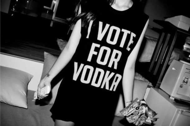 I vote for #vodka..