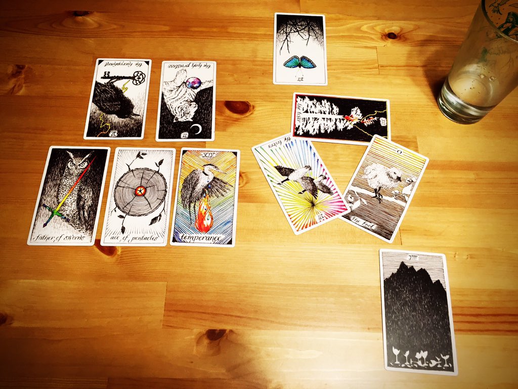 mothandcandle's tweet photo. Interesting to be holding both #TheHierophant &amp; #TheHighPriestess in my emotional realm at the same time. #tarot https://t.co/zzbHF5isrL