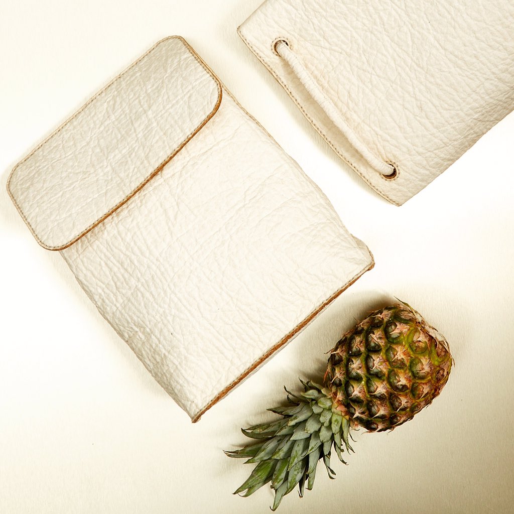 This is one of our first prototypes made from #Piñatex by the designer <a href="/SmithMatthias/">SmithMatthias</a> !
#ecofriendly #innovation