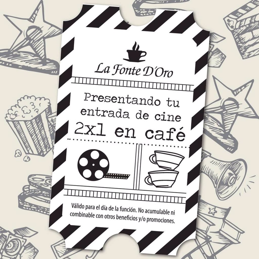 I M P E R D I B L E!
Sigamos disfrutando del #veranoenlafonte 
2X1 en café presentando tu entrada de cine!!!
