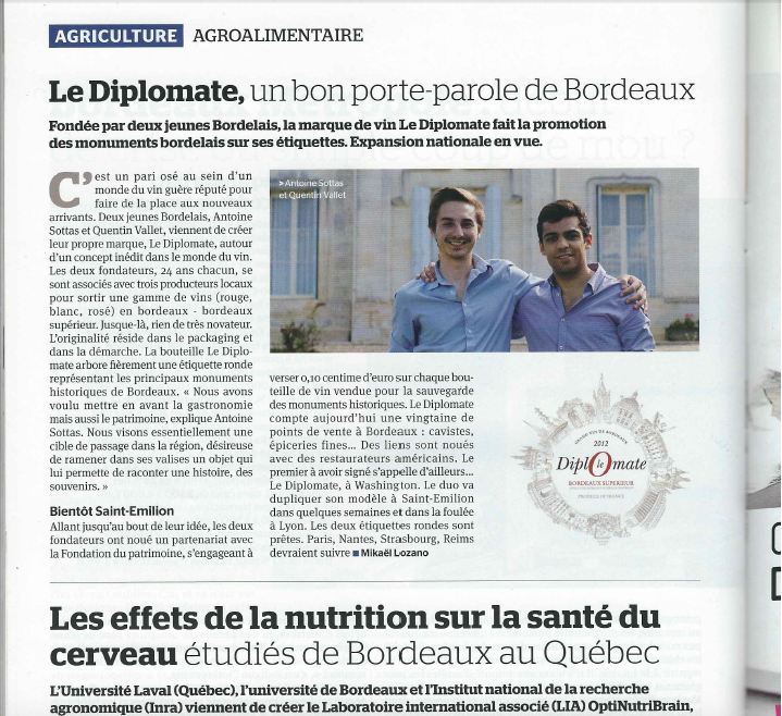 DiplomateFrance's tweet photo. Merci à la Tribune - Objectif Aquitaine @LaTribuneBdx pour leur article. Cela va en plus bien avec le sujet dessous. https://t.co/oPhXA0gfxt