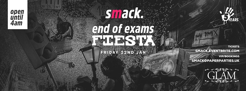 smackCardiff's tweet photo. End of exams fiesta. Looking lively. 1 last table..
Tickets: https://t.co/Pzzuj4TIuk Bookings: 07964152323 #5mack https://t.co/e0g9Ryc2Yf