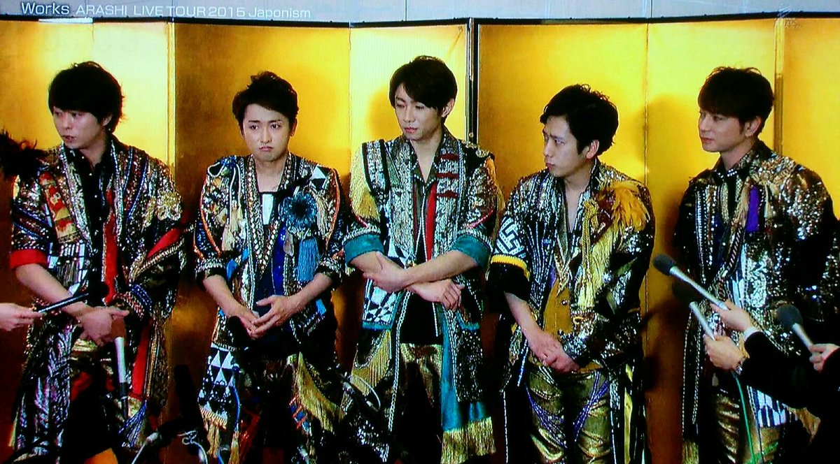 Asaco ザ少年倶楽部プレミアム Works 嵐japonism Op告知 会見 ライブ部分 Mc ソロ含む と盛り沢山で7分39秒 でぃっ とか翔さんのキス顔とか楽しかった あとはblu Ray発売を待ちます T Co 051qbluvsy