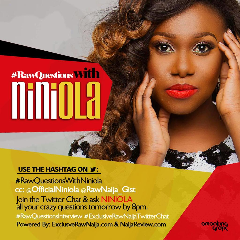 ERN_Insider's tweet photo. Get your crazy questions ready for NaijaReview First Lady, #RawQuestionsWithNiniola Cc @officialniniola @naijareview https://t.co/ylEF3InRDl