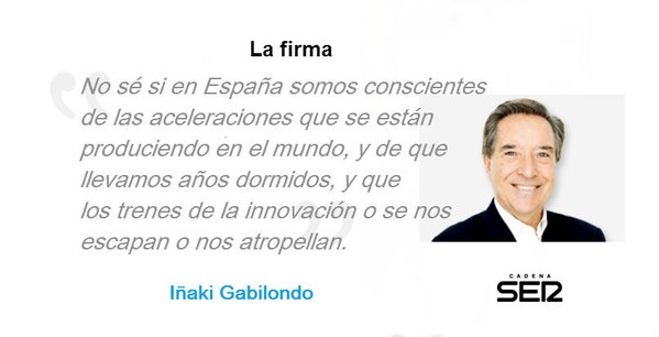 Resultado de imagen para frases de iñaki gabilondo