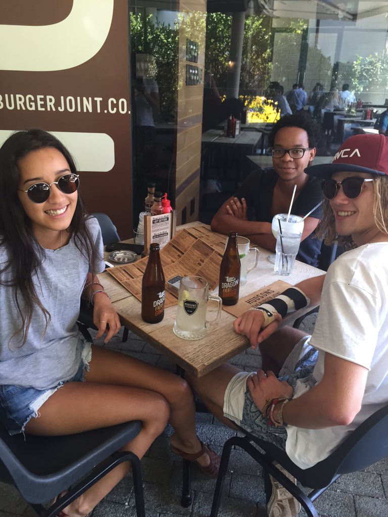 Spotted some of our Fiery Fans at Hudson's in Claremont. Thanks for the pic and the support guys &amp; girls!