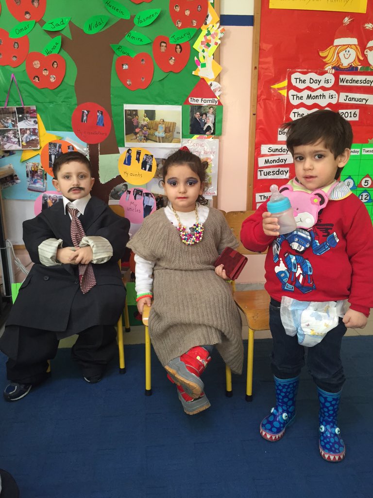 #KG1A #family members #mother #father #sister #brother #baby #grandmother #grandfather #DawhaHighSchool