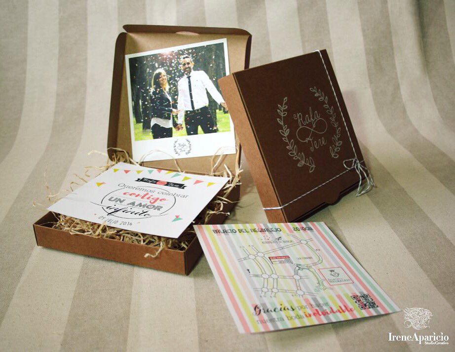 Nos ponemos románticos porque aquí va nuestra primera #invitaciondeboda2016 😊 #packaging #design