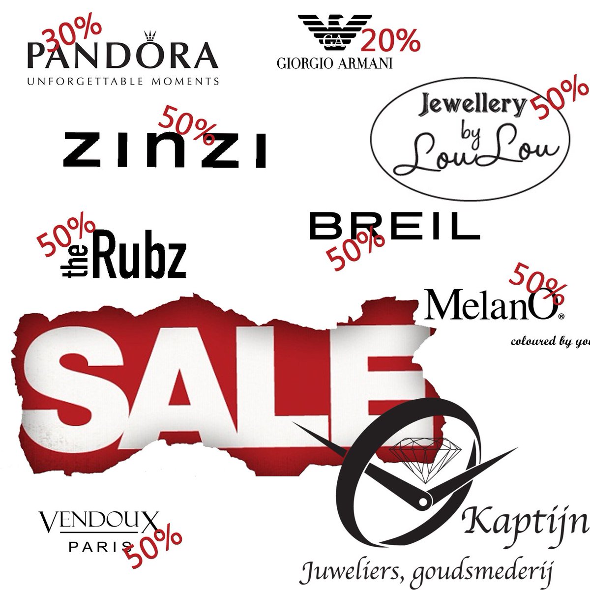 #SALE bij #kaptijn_juweliers! Deze #korting geldt alleen op uitlopende modellen! #Korting #Urk #Emmeloord #Nunspeet