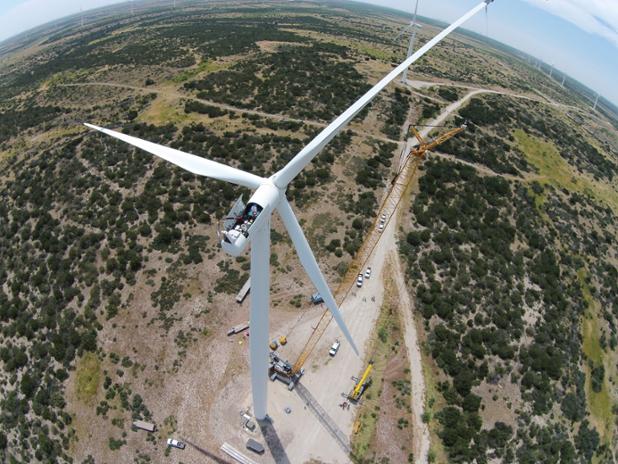 Mainpac's tweet photo. Can you spot the mini #crane in this #windeenergy #photo with the #Liebherr #LR1300? #texas #mainpac https://t.co/jrWbPpREgF
