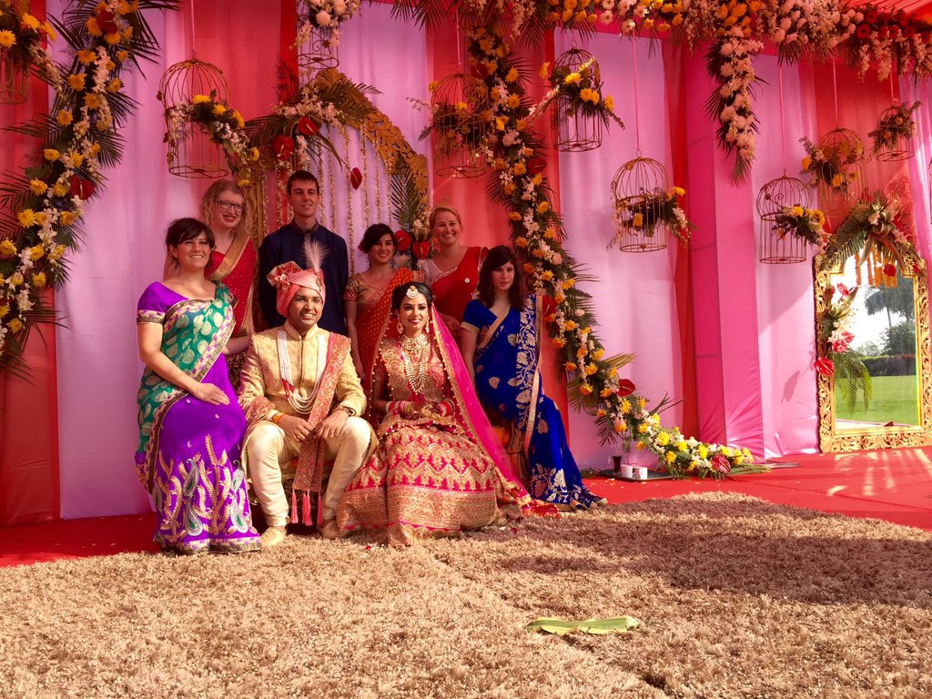 MermaidITN's tweet photo. Part of the @MermaidITN family celebrating a fellow getting married! Lots of love and happiness! #indianwedding https://t.co/1MDipC4ghV